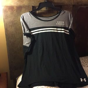 Under Armour knit tee.